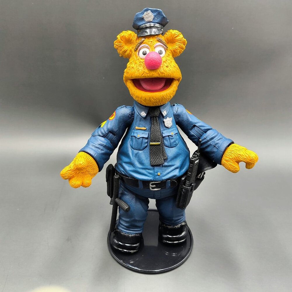 Muppets Palisades Series 6 Patrol Bear Fozzie Action Figure Complete Loose